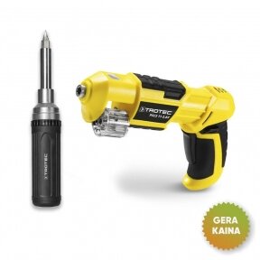 Cordless screwdriver-drill Trotec PSCS 11-3.6V and set of bits with screwdriver Trotec 9in1