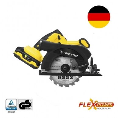 Cordless manual circular saw Trotec PCSS 10-20 V