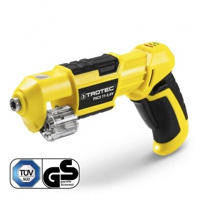 Cordless screwdriver-drill Trotec PSCS 11-3.6V and set of bits with screwdriver Trotec 9in1 3