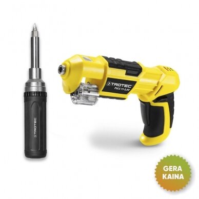 Cordless screwdriver-drill Trotec PSCS 11-3.6V and set of bits with screwdriver Trotec 9in1