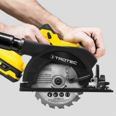 Cordless manual circular saw Trotec PCSS 10-20 V 8