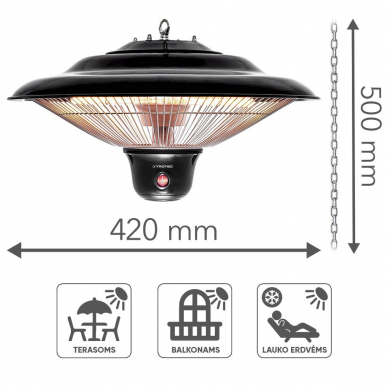 Carbon fiber infrared heater Trotec IR 1500 SC 3