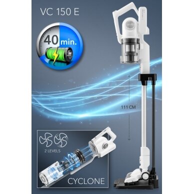 Cordless vacuum cleaner - broom Trotec VC 155 E 14