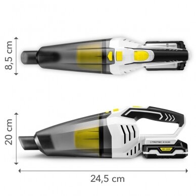 Cordless hand-held vacuum cleaner Trotec VC 10-20V (Kopija) 8