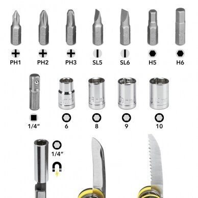 Multi-functional tool 15in1 Trotec 7