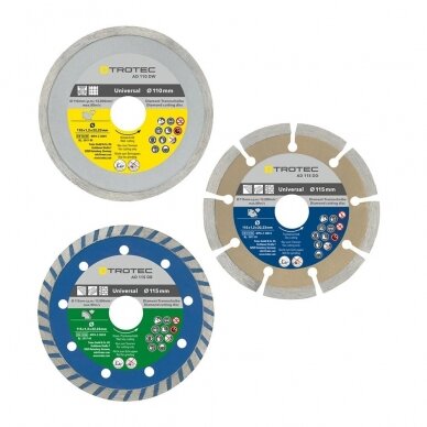 Set of diamond cutting discs Trotec 1