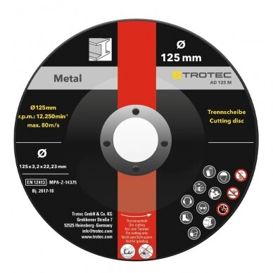 Pjovimo ir šlifavimo diskų rinkinys Trotec 3