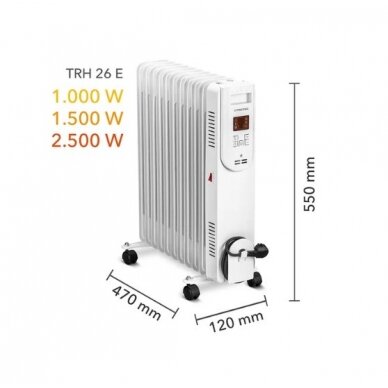 Electric oil radiator Trotec TRH 26 E 2