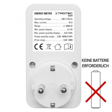 Energijos sąnaudų matuoklis TROTEC BX09 4