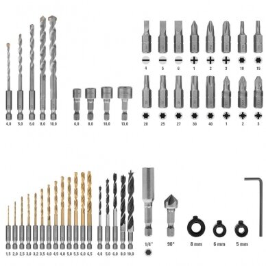 Set of drill bits and twist bits Trotec 4