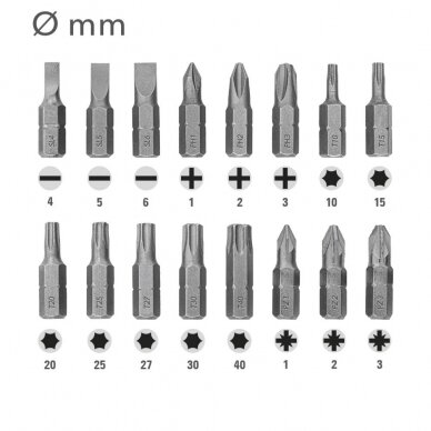 Set of drill bits and twist bits Trotec 7