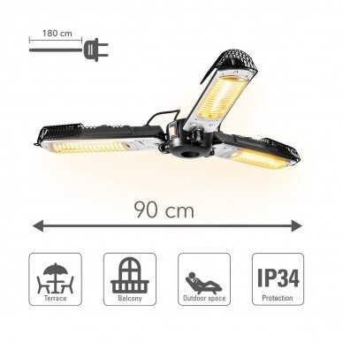 Halogen infrared heater Trotec Umbrella IR 2005 SC 6