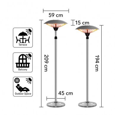 Halogen infrared heater Trotec IRS 2020 2