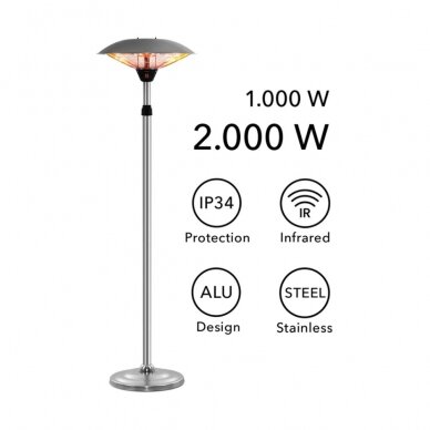 Halogen infrared heater Trotec IRS 2020 3