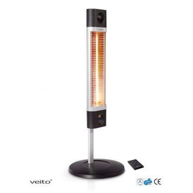 Infrared heater Veito CH1800 RE, black