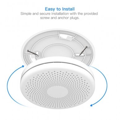 Išmanusis dūmų ir CO jutiklis Feelspot FS-CSS01W WiFi, Tuya 3