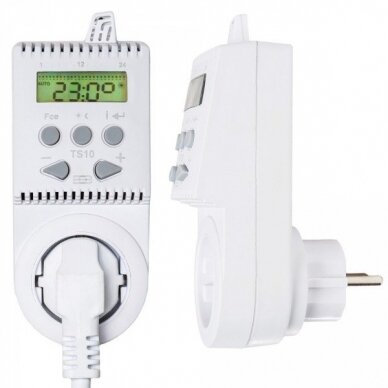 Plug-in programmable room thermostat (thermoregulator) TS10, 16A 1