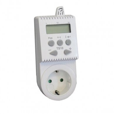 Plug-in programmable room thermostat (thermoregulator) TS10, 16A