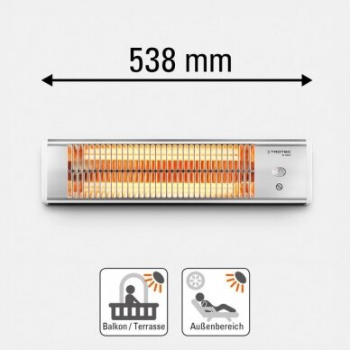 Quartz infrared heater Trotec IR 1200 S 4