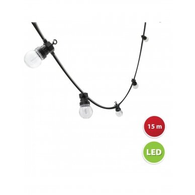 LED lempučių girlianda PS068, 15 m