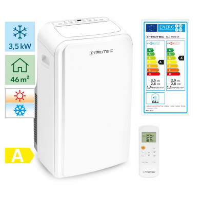 Mobilus oro kondicionierius Trotec PAC 3500 SH ir lango tarpinė Trotec AirLock 100 2