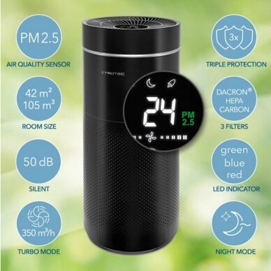 Air purifier Trotec AirgoClean 171 E with HEPA filter 11