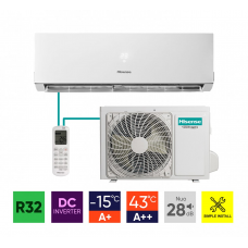 Sieninių mono-split šildymo-kondicionavimo sistemų Hisense Easy komplektai