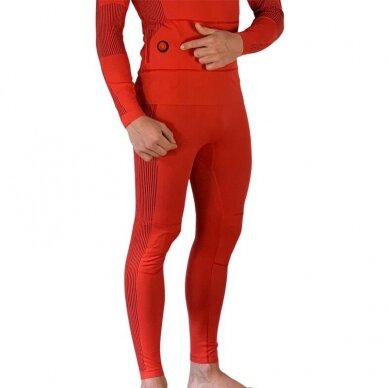 Glovii GXR heated thermal underwear set with battery, red 3