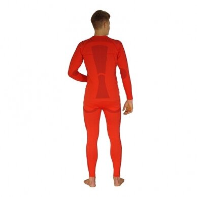 Glovii GXR heated thermal underwear set with battery, red 1