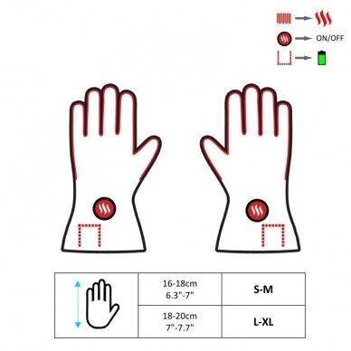 Šildančios odinės pirštinės Glovii GIB 3