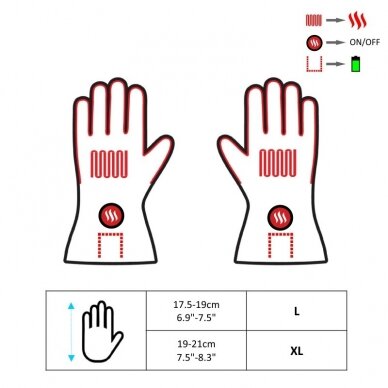 Šildančios slidinėjimo pirštinės Glovii GS5 7