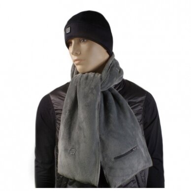 Warming scarf Glovii GA1, gray 5