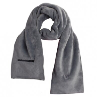 Warming scarf Glovii GA1, gray