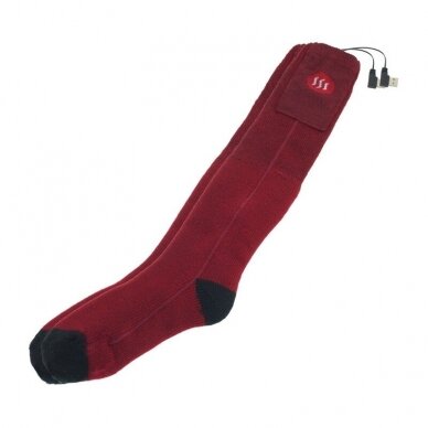 Heated socks Glovii GQ3, red 1