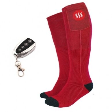 Heated socks Glovii GQ3, red