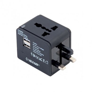 Travel universal adapter Velamp SH115 1