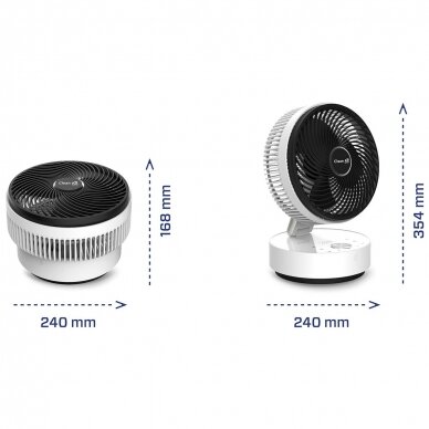 Ventiliatorius Clean Air CA-404W (prekė su trūkumais) 4